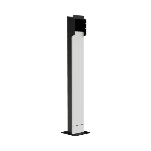 LENERGIZEE charger leg white black RAL9016/9005 mat + TERMINAL BOX