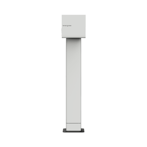 SET LENERGIZEE HOME RFID 22kW socket white matt RAL9016 ON LEG + Foundation
