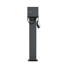 SET LENERGIZEE HOME RFID 22kW cable 5m graphite matt RAL7016 ON LEG + Foundation + TERMINAL BOX