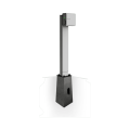 SET LENERGIZEE HOME RFID 11kW socket grey matt RAL7047 ON LEG + TERMINAL BOX + Foundation