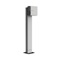 SET LENERGIZEE HOME RFID 11kW socket grey matt RAL7047 ON LEG + TERMINAL BOX + Foundation