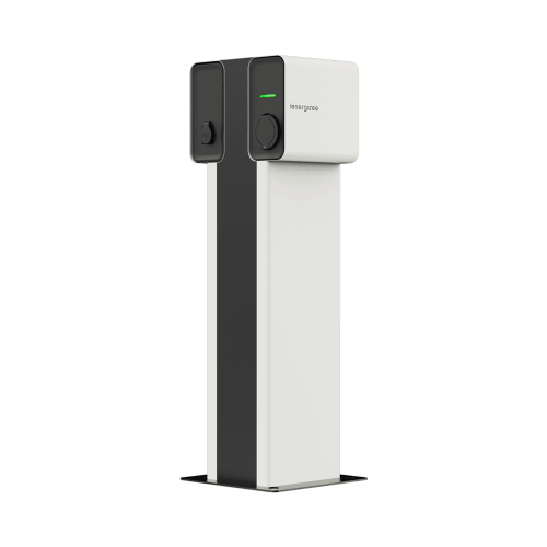 Leg for charger LENERGIZEE 1200 double white, black RAL9016/9005 matt