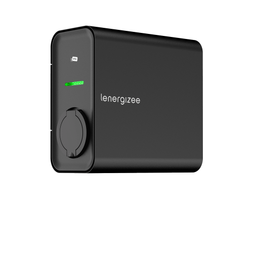 LENERGIZEE BUSINESS OCPP 22kW matt black socket RAL9005