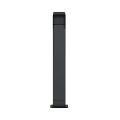 LENERGIZEE charger leg graphite, black RAL7016/9005 matte