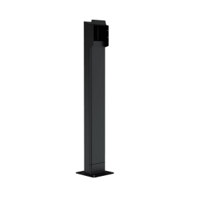 LENERGIZEE charger leg graphite, black RAL7016/9005 matte