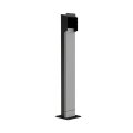 LENERGIZEE charger leg grey, black RAL7047/9005 mat + TERMINAL BOX