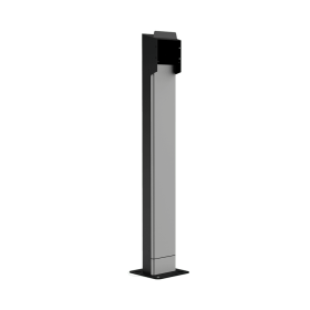 LENERGIZEE charger leg grey, black RAL7047/9005 mat + TERMINAL BOX