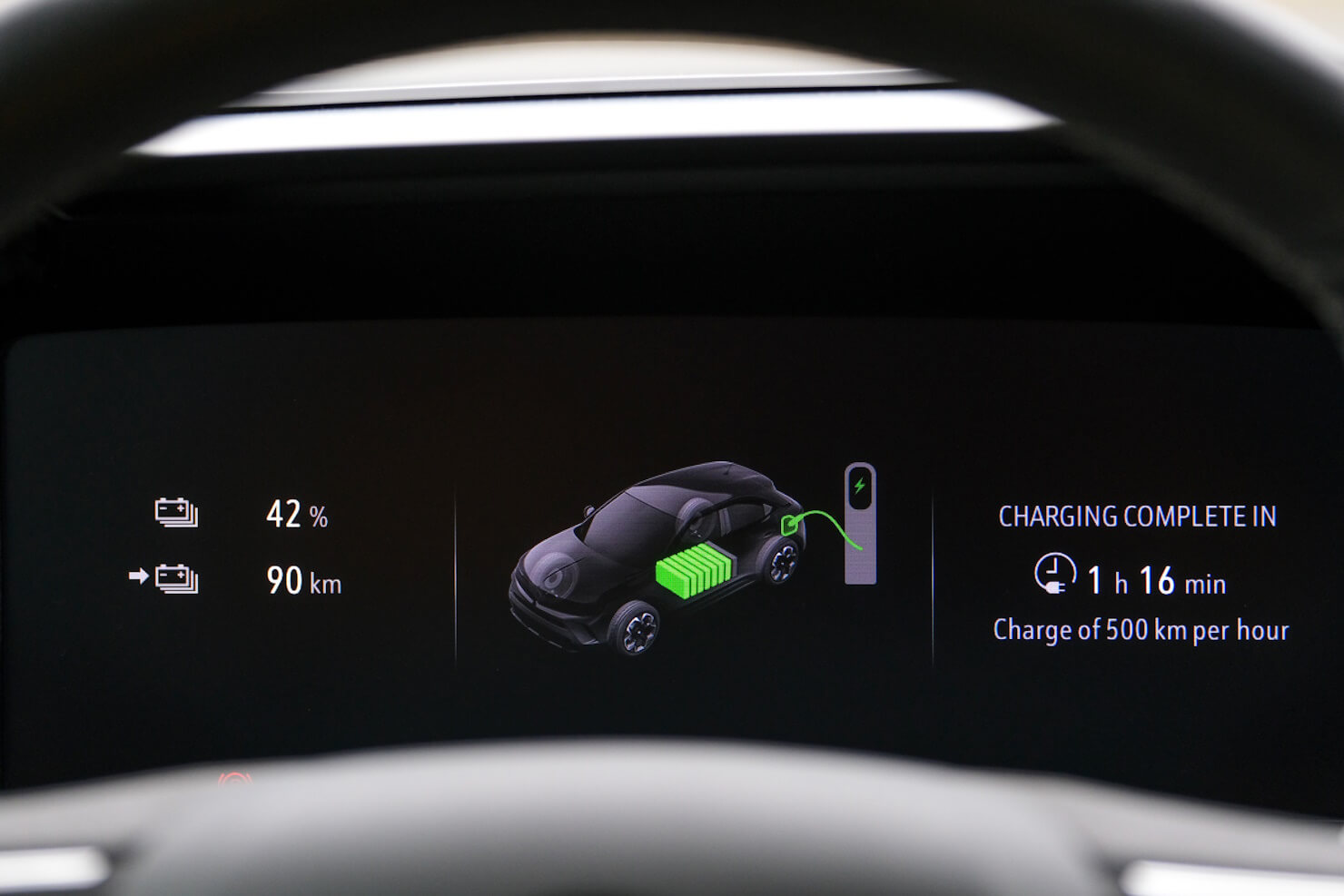 How long is the vehicle's actual range on a single charge?